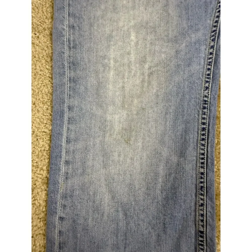 Levi's 559 Jeans Mens 36x30 Distressed Light Wash Denim Straight Leg 2016 A239